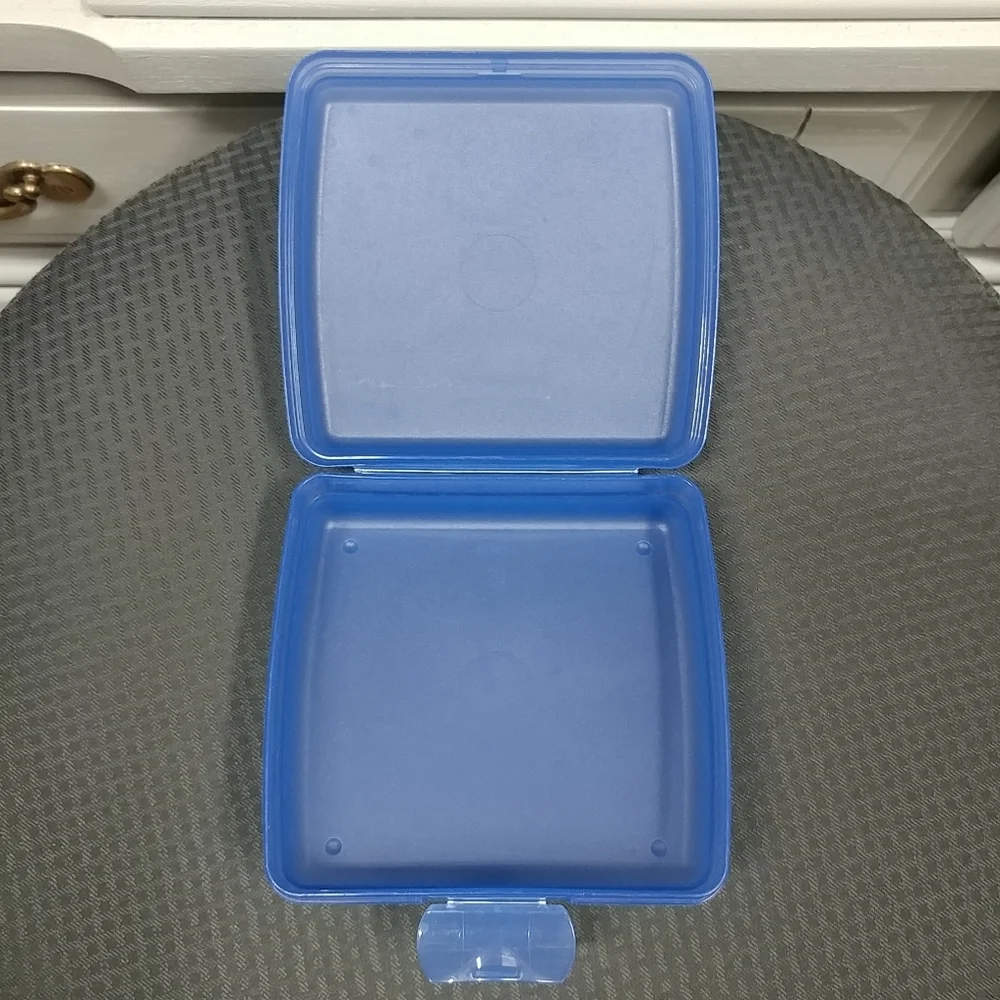 Tupperware Sandwich Container #3752C-1 Blue